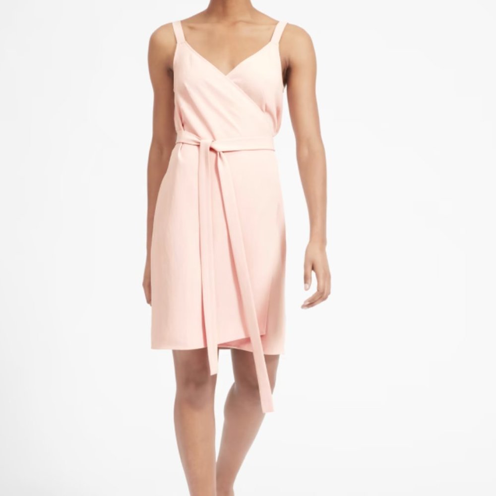 Everlane Japanese GoWeave Tank Mini Wrap Dress